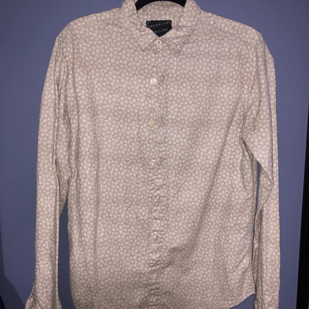 Aeropostal Stretch Cream Shirt